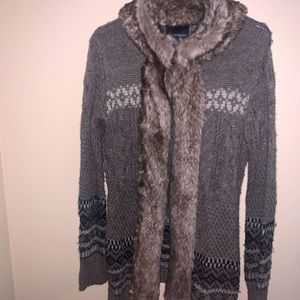 Ladies long sleeve knit sweater